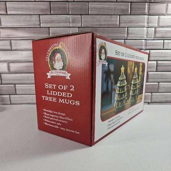 Mr. Christmas Lidded Tree Mug Set - Picture 8 of 10